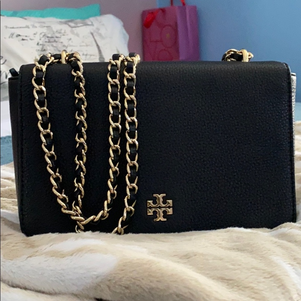 Used Tory Burch mini black bag
